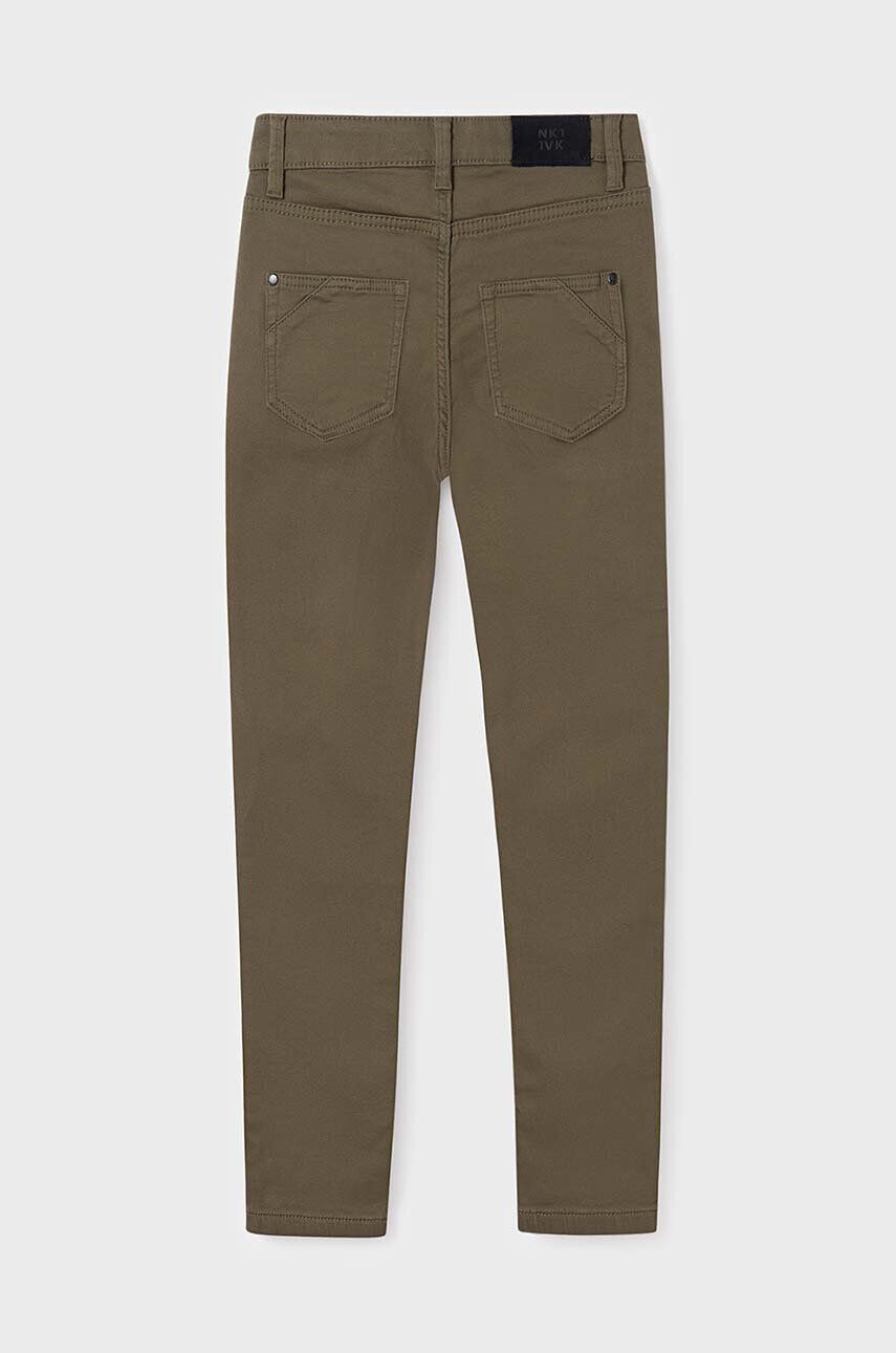 Mayoral pantaloni copii soft culoarea verde neted - Pled.ro