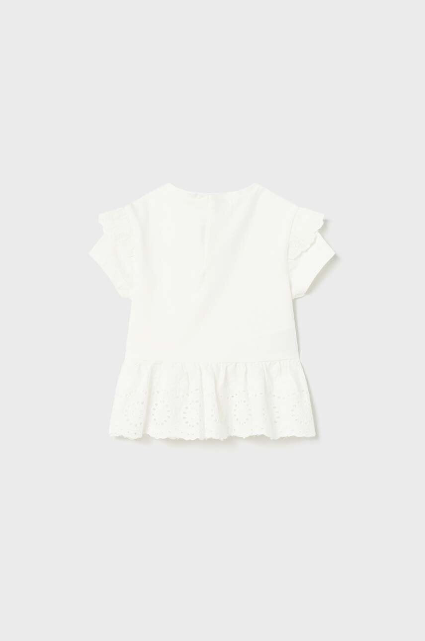 Mayoral tricou bebe culoarea alb - Pled.ro