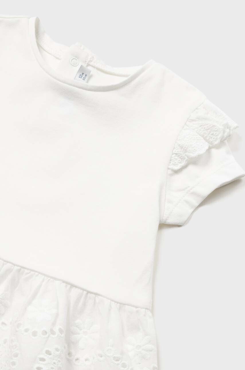 Mayoral tricou bebe culoarea alb - Pled.ro