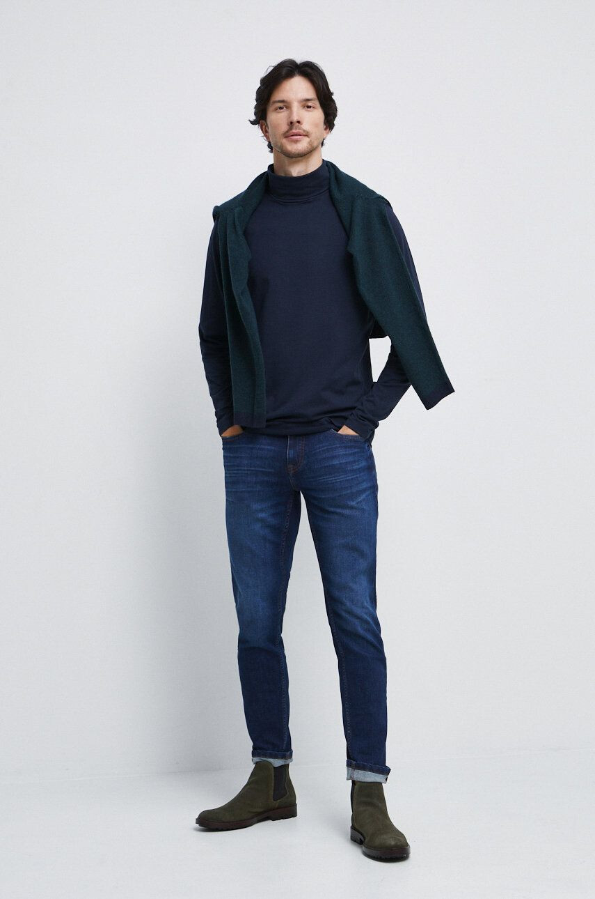 Medicine longsleeve femei culoarea verde cu turtleneck - Pled.ro