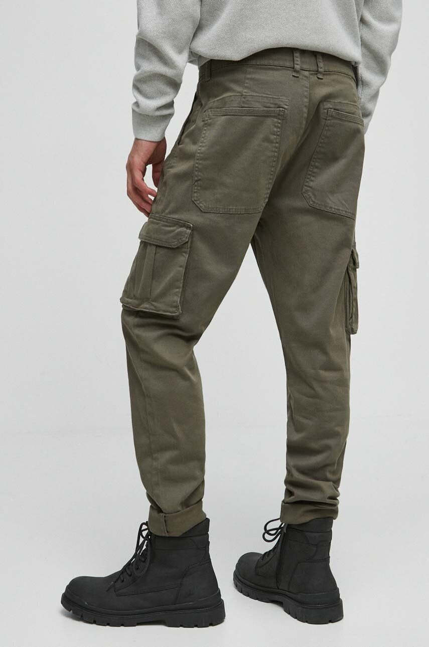 Medicine pantaloni barbati culoarea verde drept - Pled.ro