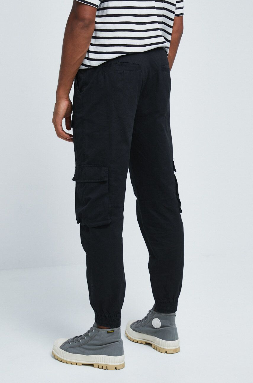 Medicine pantaloni de bumbac barbati culoarea negru - Pled.ro