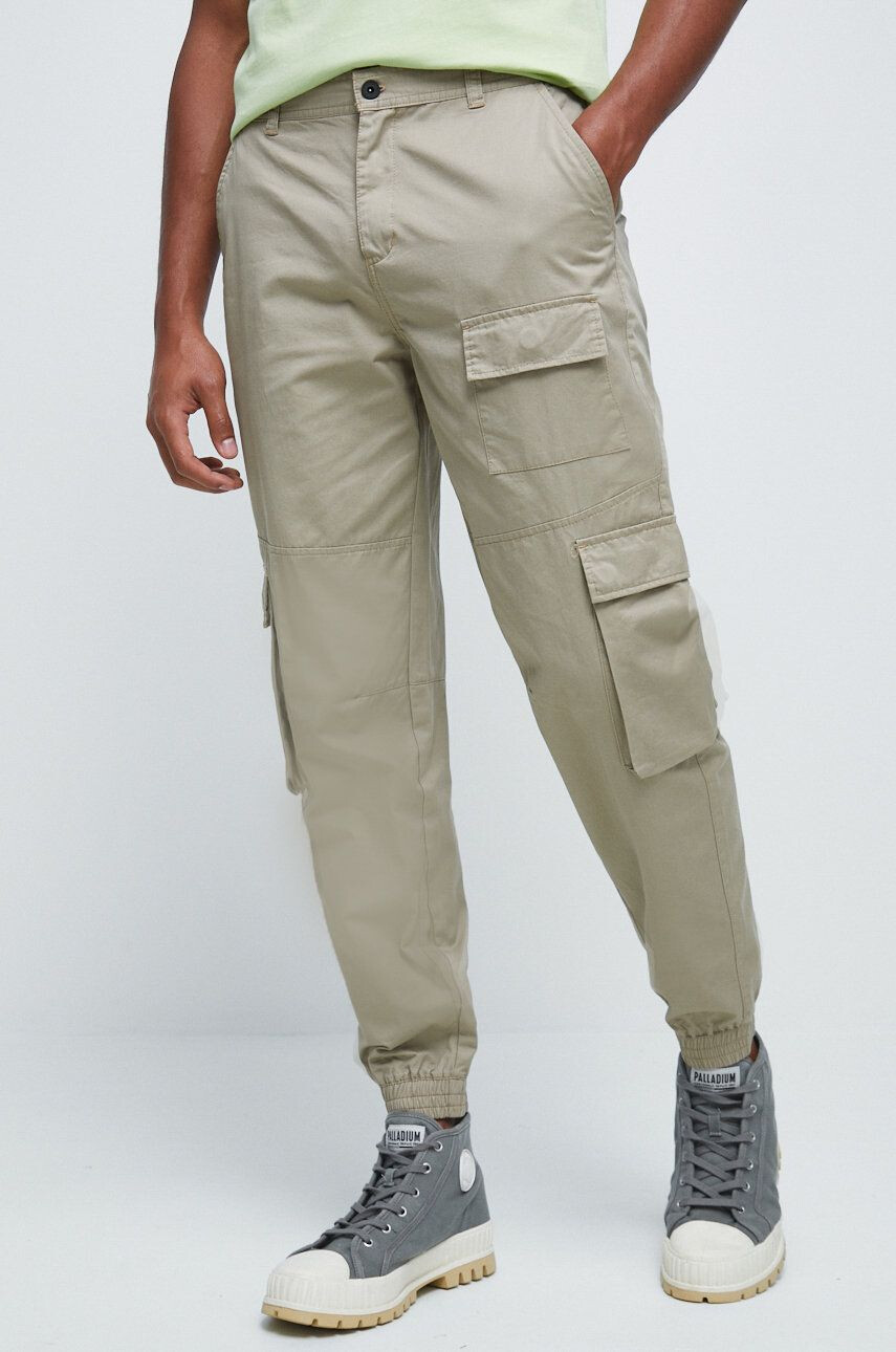 Medicine pantaloni de bumbac barbati culoarea bej - Pled.ro