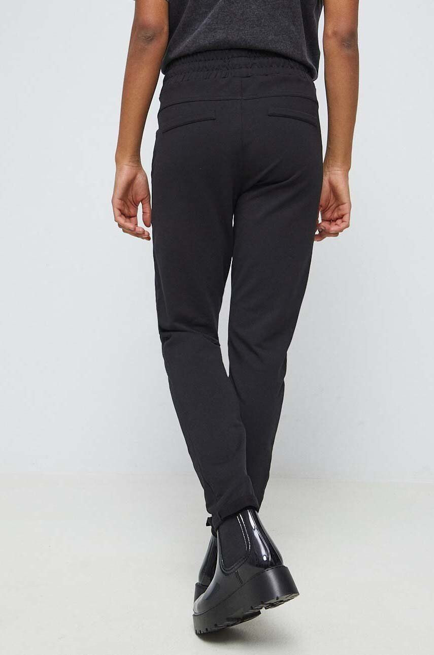 Medicine pantaloni de trening femei culoarea negru neted - Pled.ro