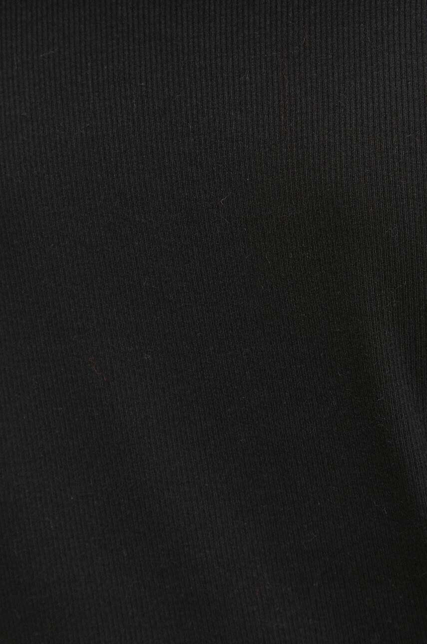 Medicine tricou femei culoarea negru cu turtleneck - Pled.ro