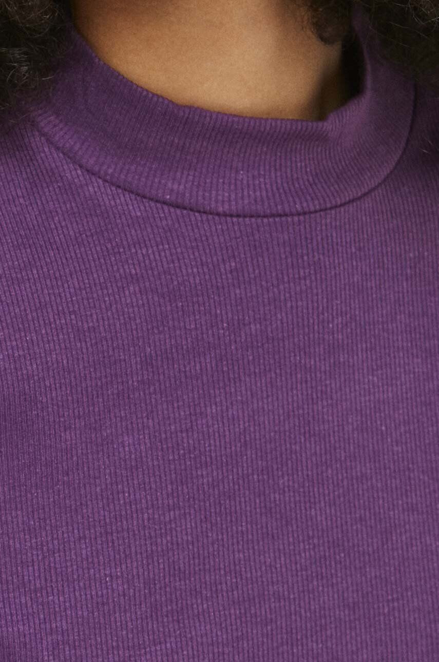 Medicine tricou femei culoarea violet cu turtleneck - Pled.ro