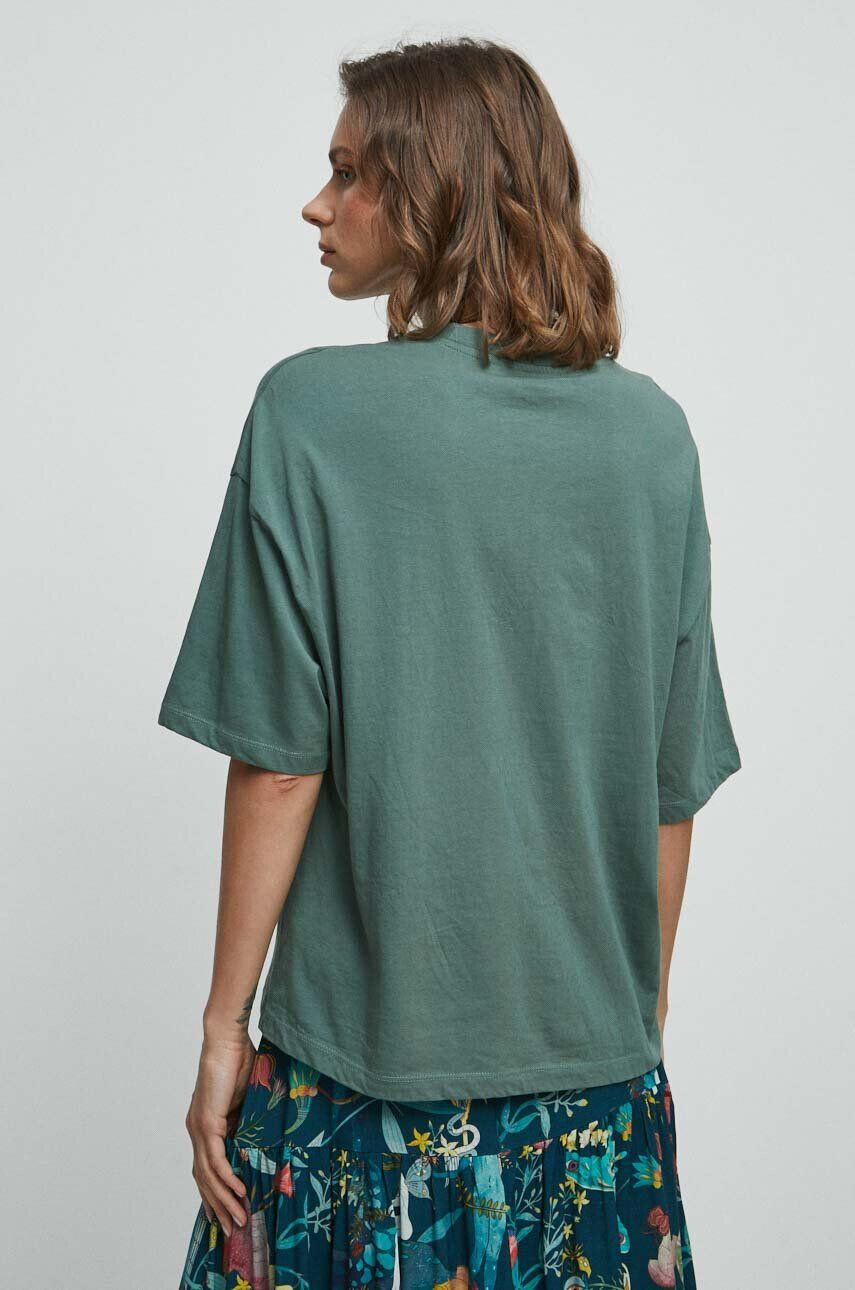 Medicine tricou din bumbac culoarea verde - Pled.ro