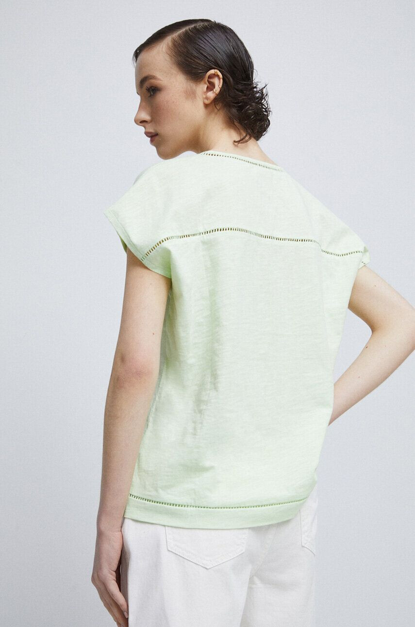 Medicine tricou din bumbac culoarea verde - Pled.ro