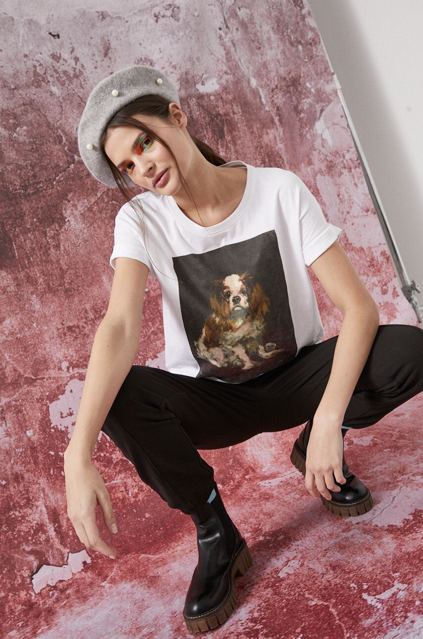 Medicine Tricou din bumbac Eviva L'arte - Pled.ro