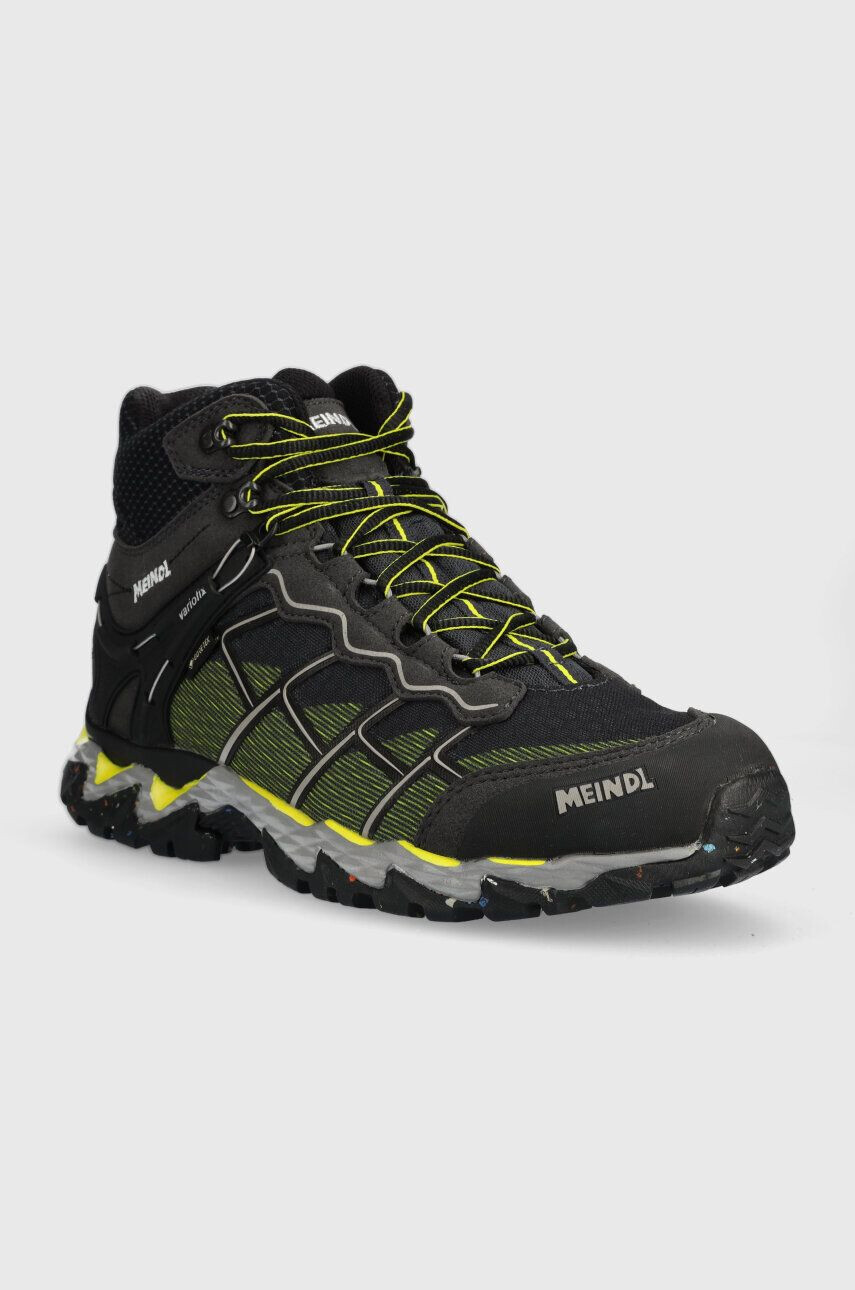 Meindl pantofi Houston Mid GTX barbati culoarea negru - Pled.ro