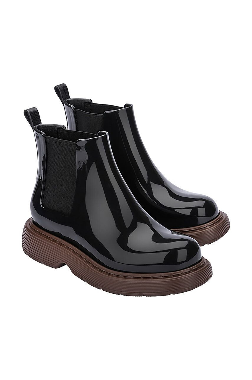 Melissa bocanci Step Boot Ad femei culoarea negru cu platforma - Pled.ro