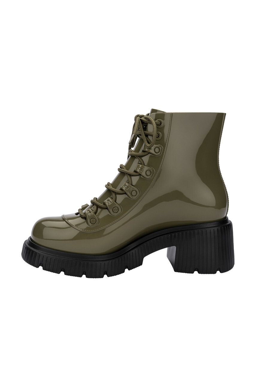 Melissa botine Cosmo Boot Ad femei culoarea verde cu toc drept - Pled.ro