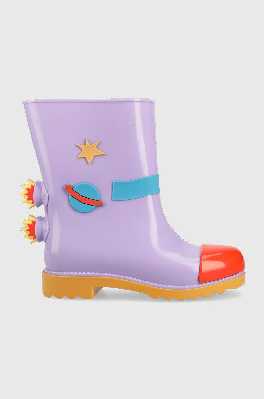 Melissa cizme copii Rain Boot + Fabula Inf culoarea violet - Pled.ro