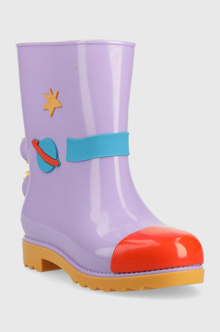 Melissa cizme copii Rain Boot + Fabula Inf culoarea violet - Pled.ro