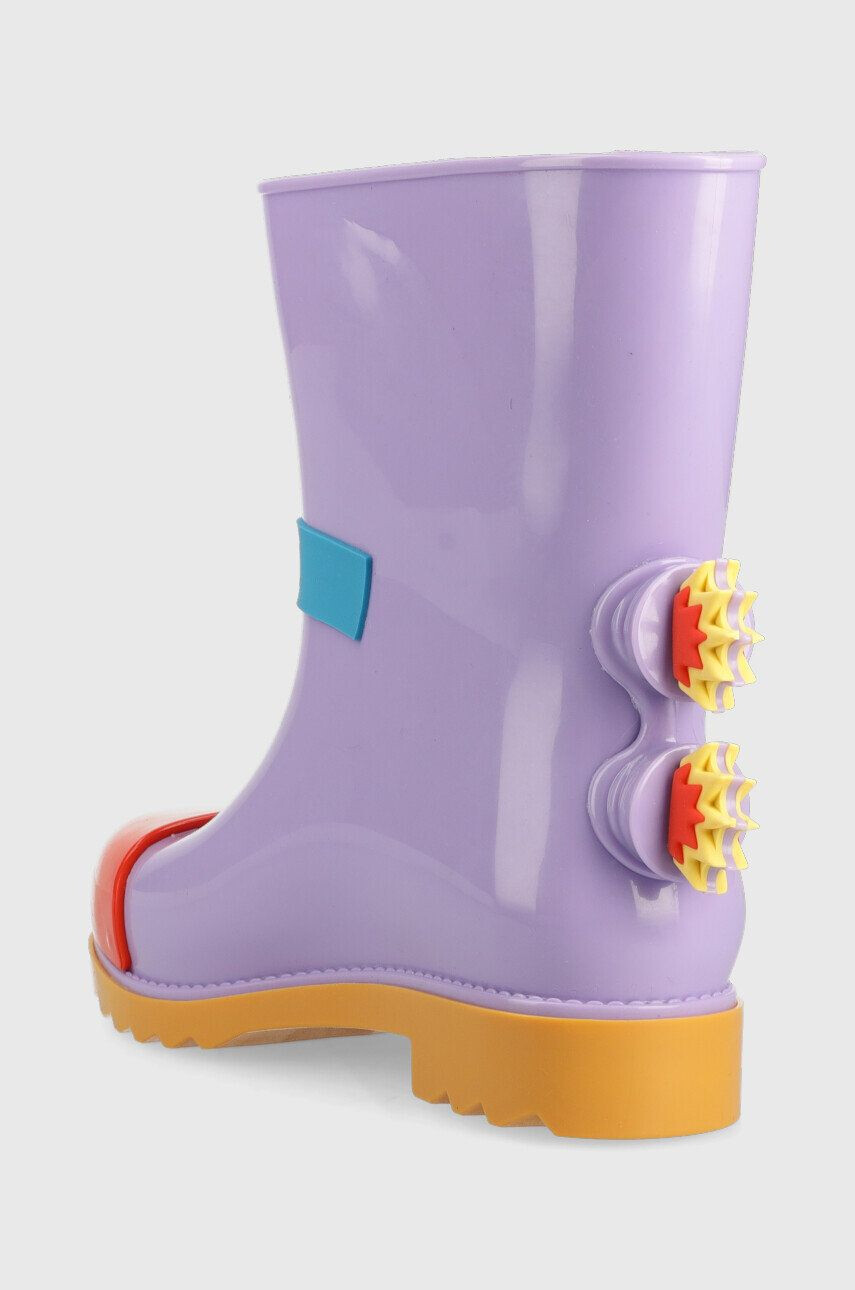 Melissa cizme copii Rain Boot + Fabula Inf culoarea violet - Pled.ro