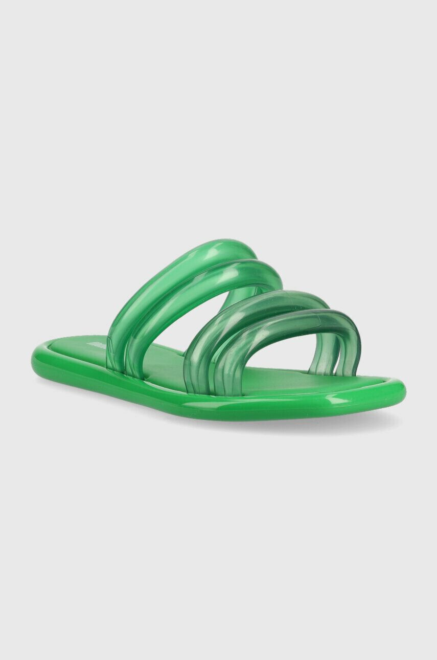 Melissa papuci AIRBUBBLE SLIDE AD femei culoarea verde M.33747.AK996 - Pled.ro