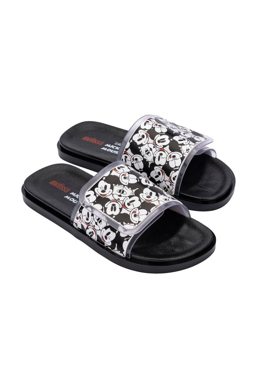 Melissa papuci Brave + Mickey Mouse Ad femei culoarea negru - Pled.ro