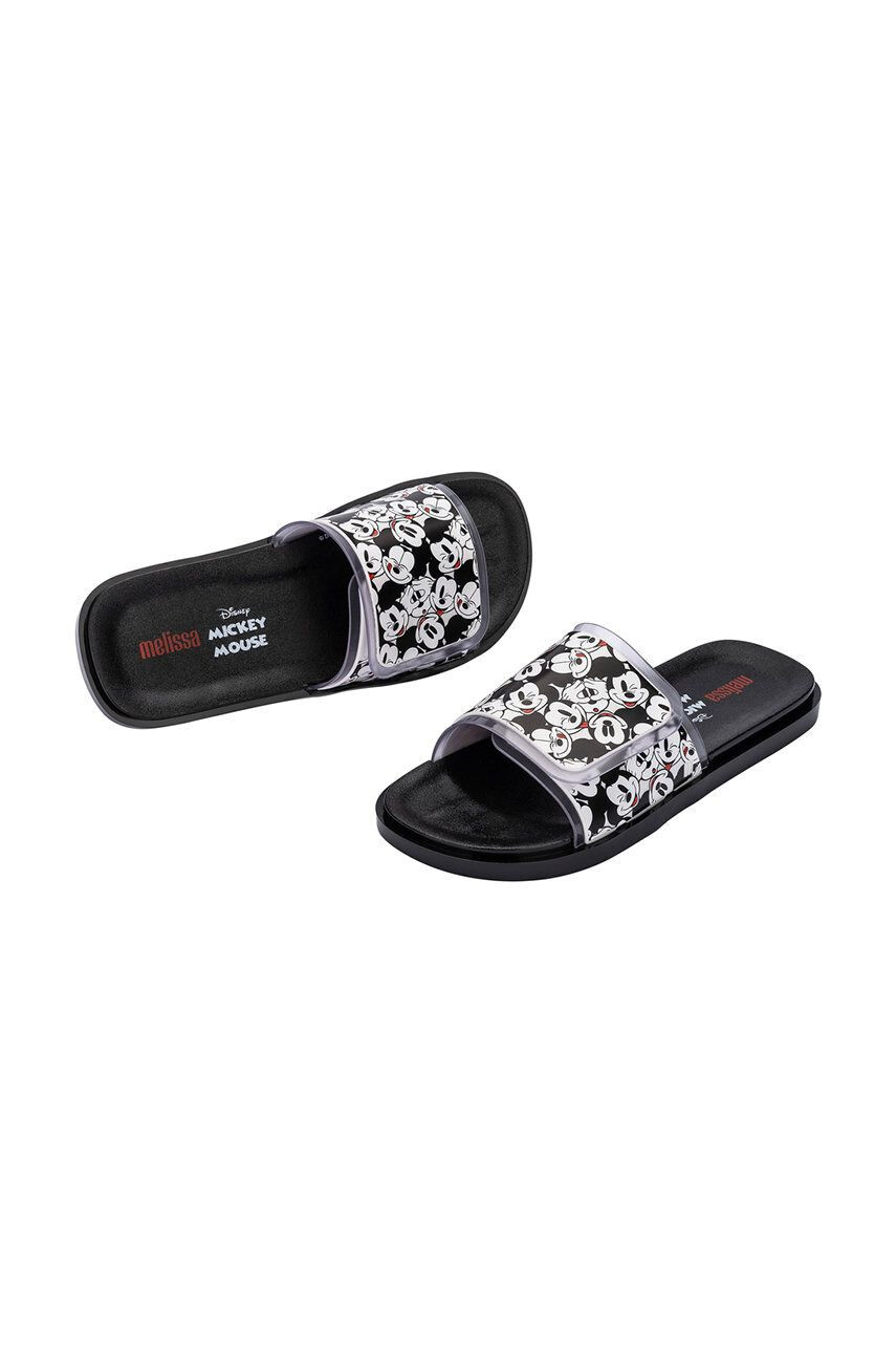 Melissa papuci Brave + Mickey Mouse Ad femei culoarea negru - Pled.ro