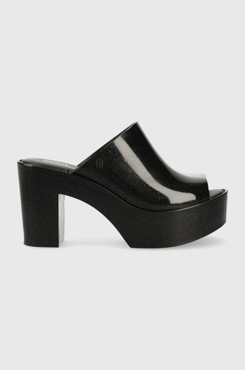 Melissa papuci MULE AD femei culoarea negru cu toc drept M.32233.L349 - Pled.ro