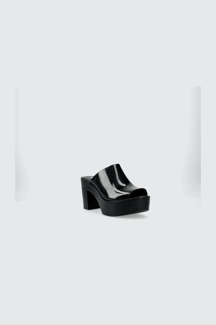 Melissa papuci MULE AD femei culoarea negru cu toc drept M.32233.L349 - Pled.ro