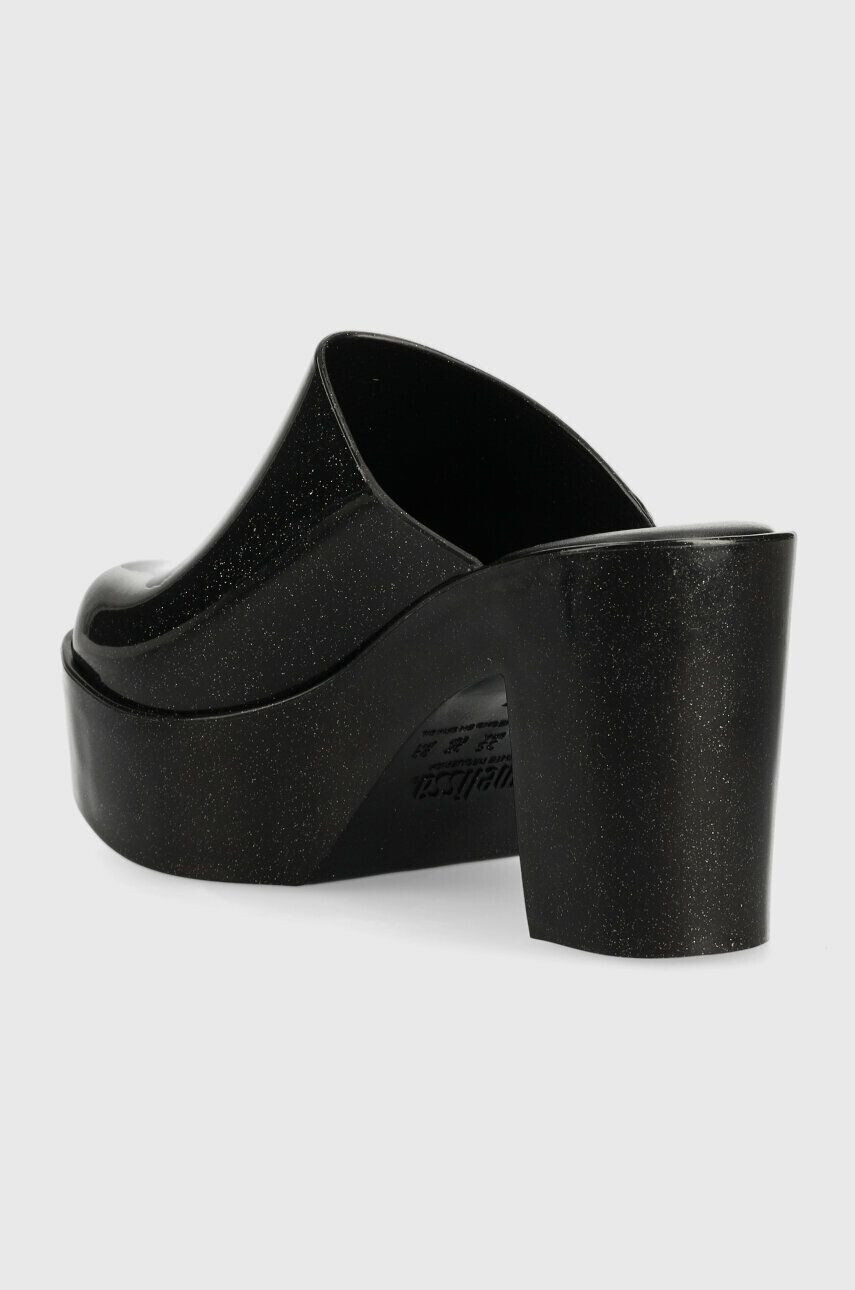 Melissa papuci MULE AD femei culoarea negru cu toc drept M.32233.L349 - Pled.ro