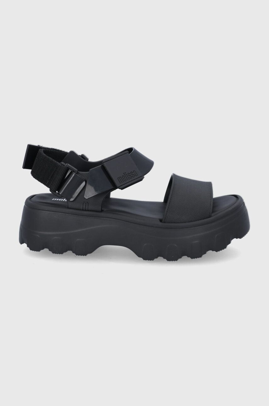 Melissa sandale femei culoarea negru cu platforma - Pled.ro