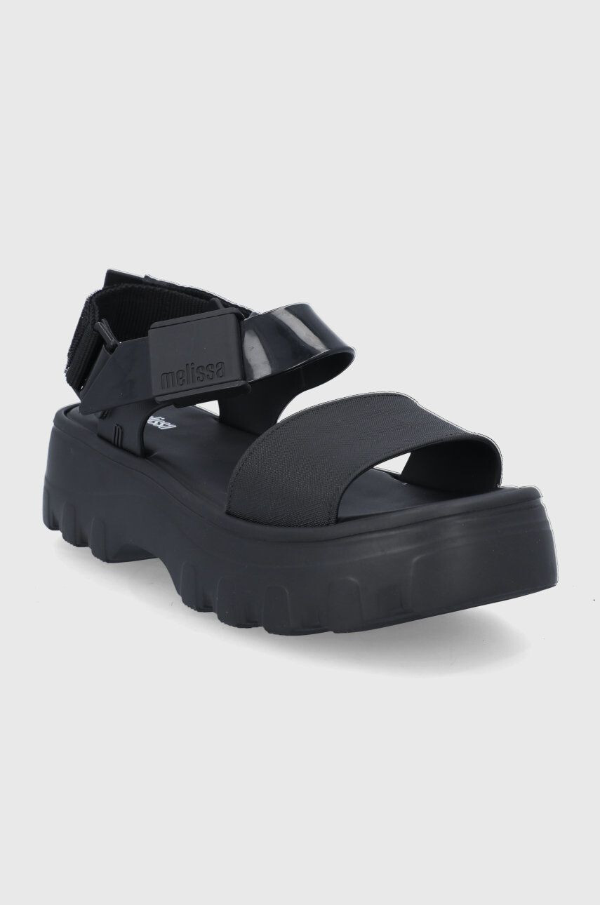 Melissa sandale femei culoarea negru cu platforma - Pled.ro