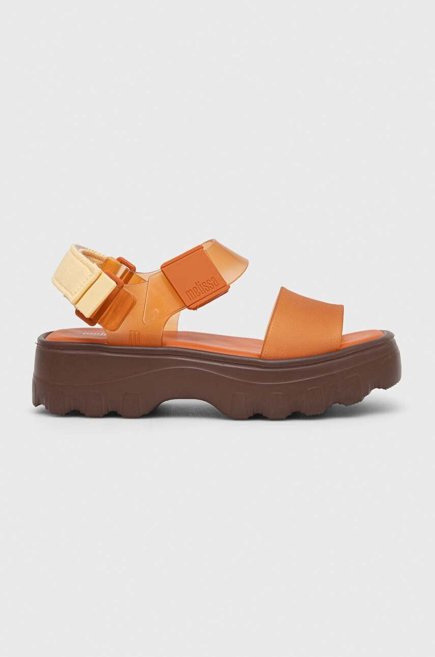 Melissa sandale KICK OFF SANDAL AD femei culoarea portocaliu cu platforma M.32823.AJ295 - Pled.ro