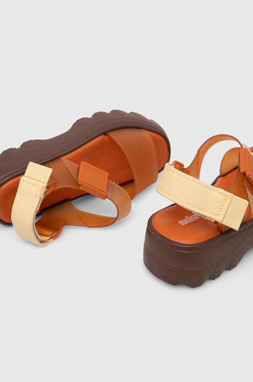 Melissa sandale KICK OFF SANDAL AD femei culoarea portocaliu cu platforma M.32823.AJ295 - Pled.ro