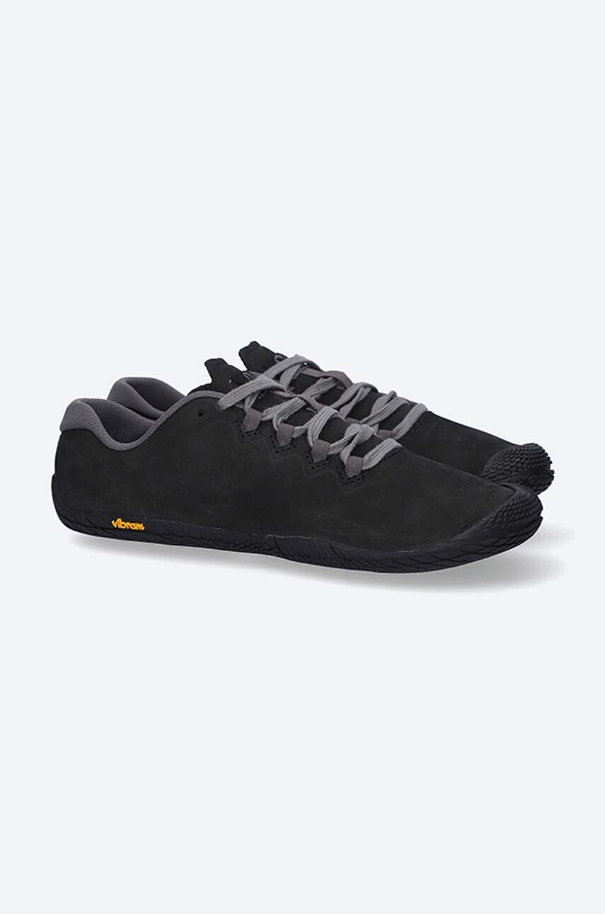 Merrell pantofi de piele intoarsa Vapor Glove 3 Luna femei culoarea negru cu toc plat - Pled.ro