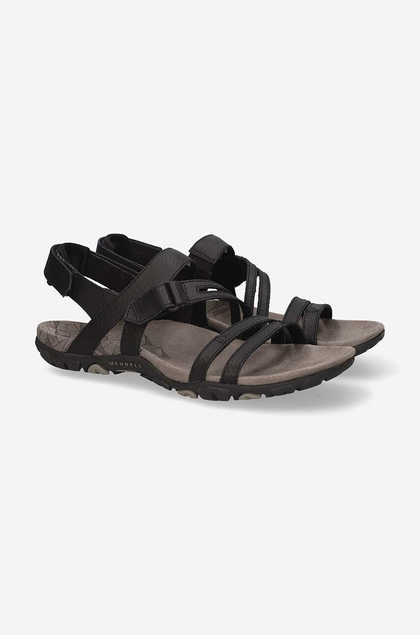 Merrell sandale de piele femei culoarea negru - Pled.ro