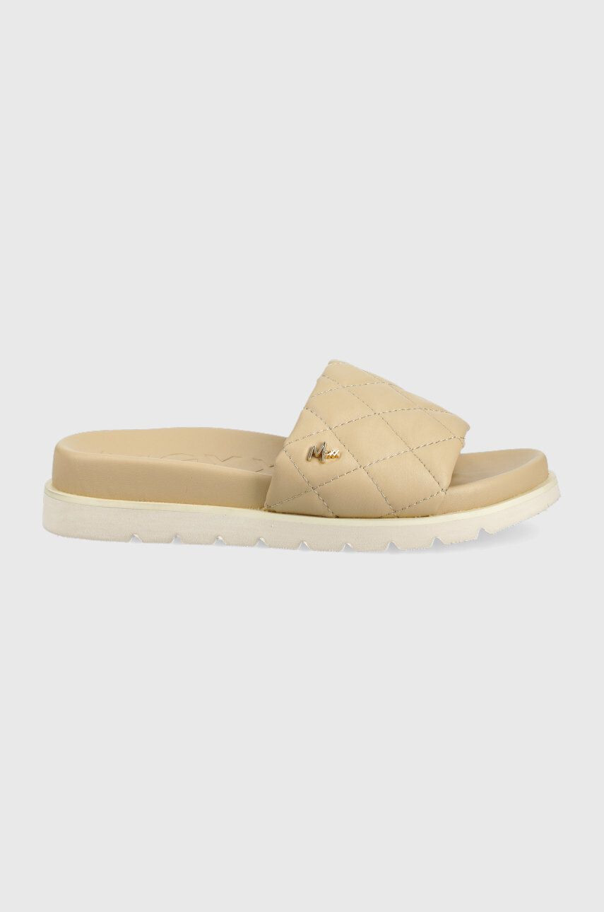 Mexx papuci Sandal Jaël femei culoarea bej cu platforma - Pled.ro