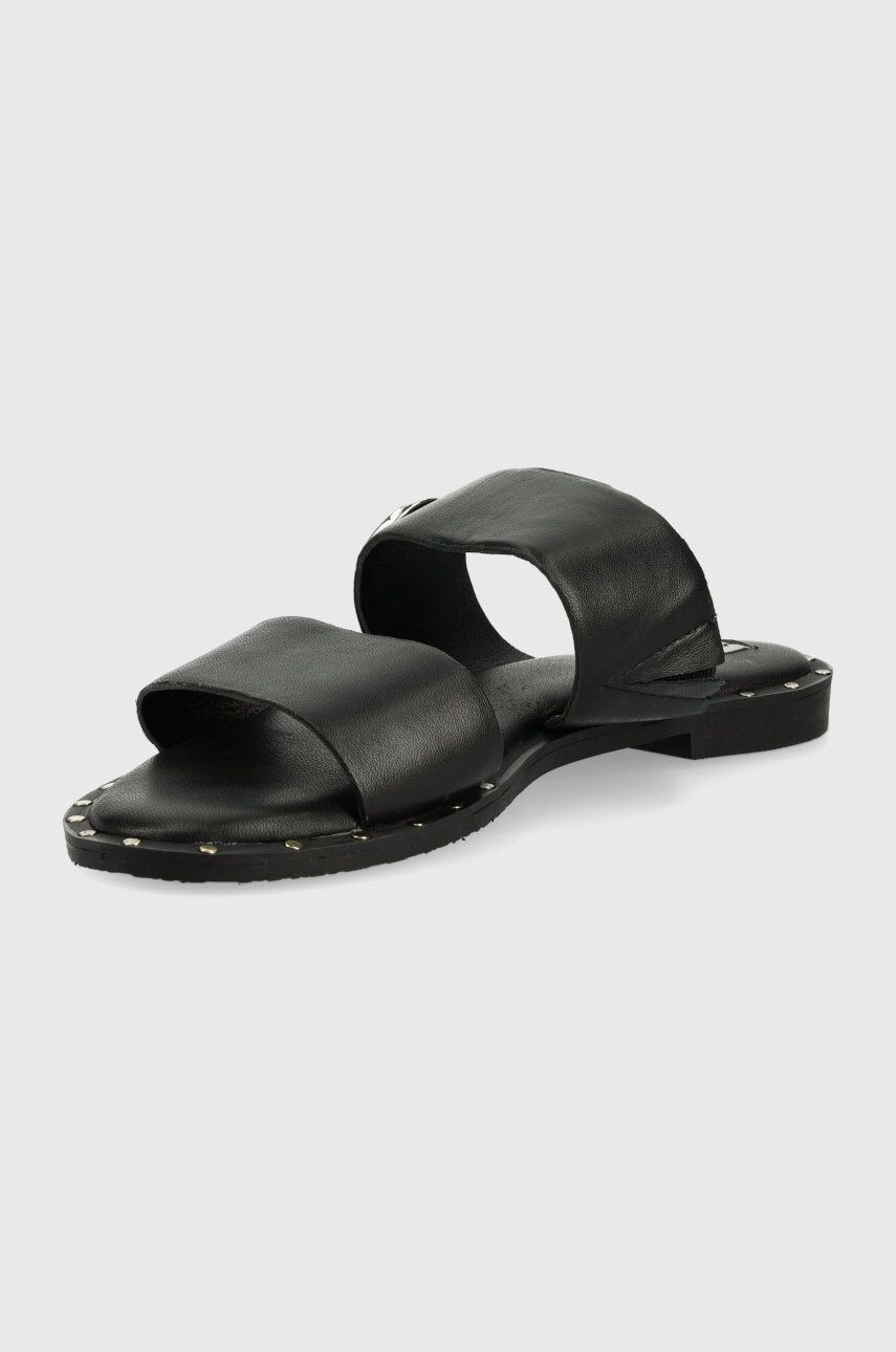 Mexx slapi de piele Sandal Jowella femei culoarea negru - Pled.ro