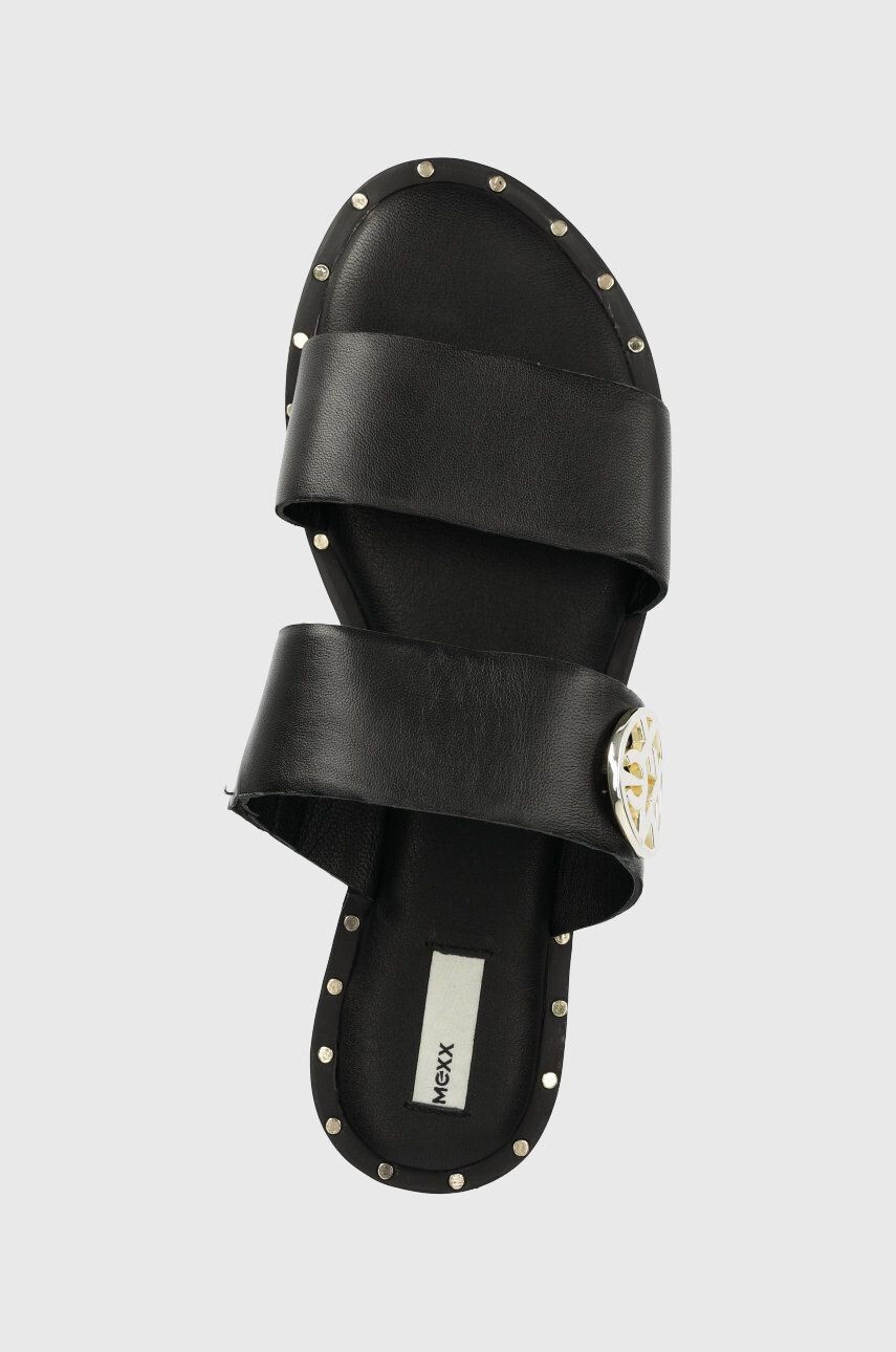 Mexx slapi de piele Sandal Jowella femei culoarea negru - Pled.ro