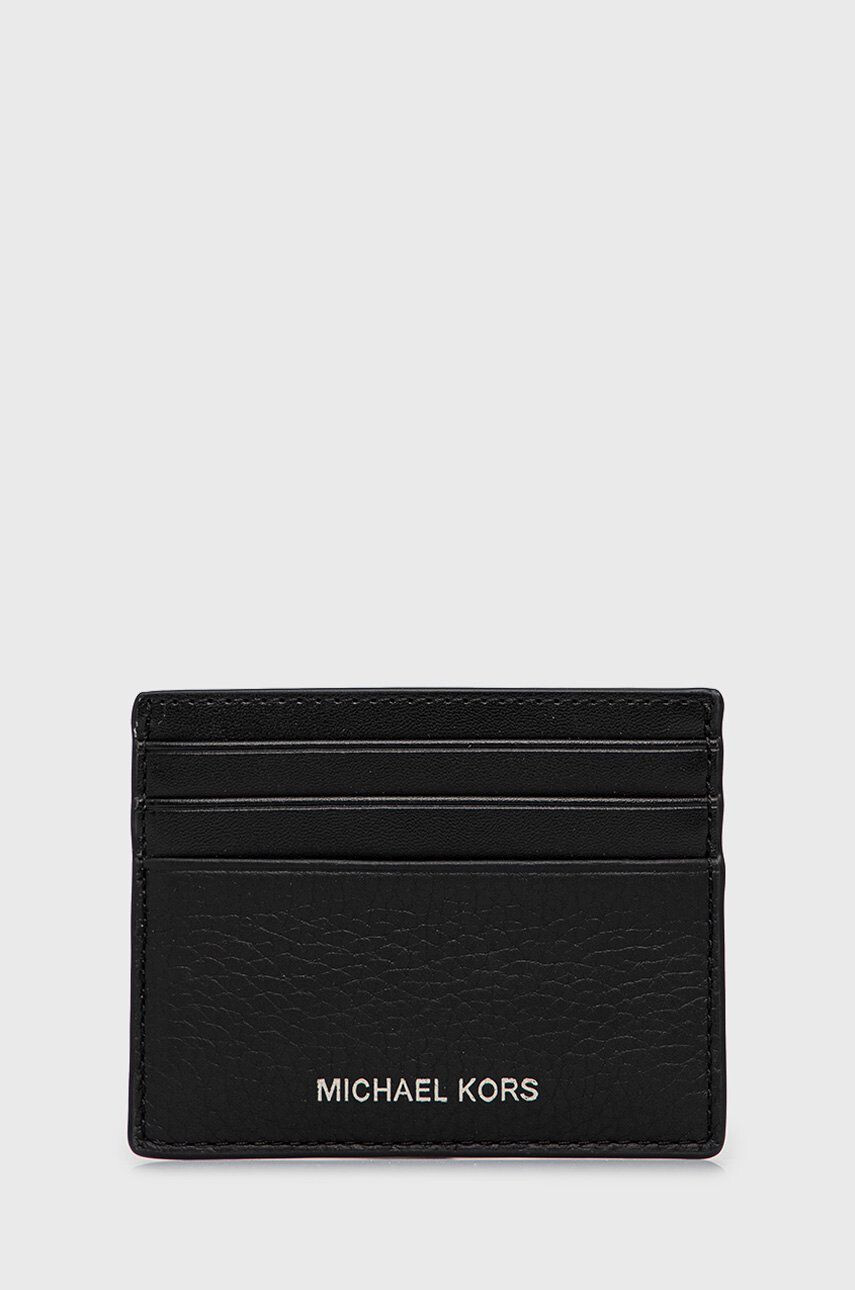 Michael Kors carcasa din piele barbati culoarea negru - Pled.ro