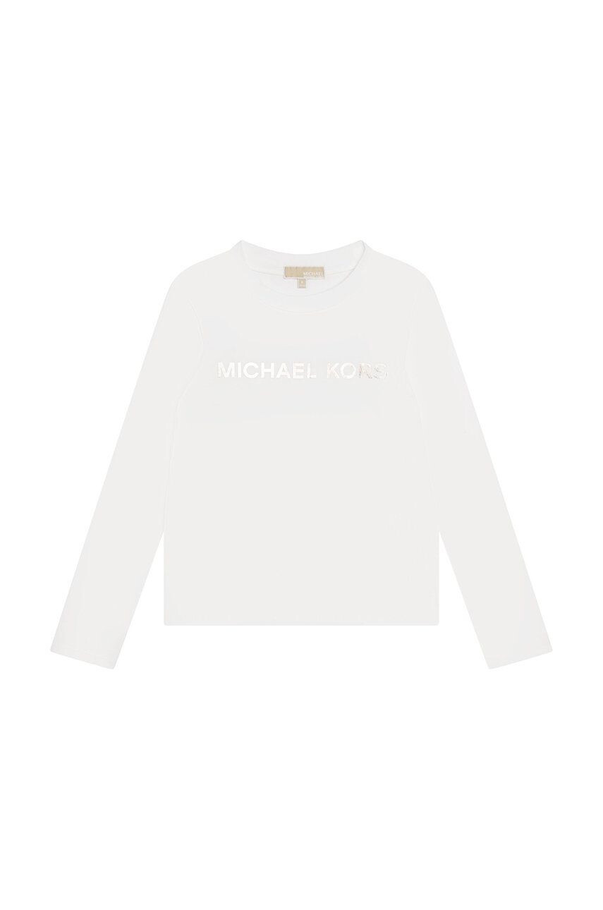 Michael Kors longsleeve copii culoarea alb - Pled.ro