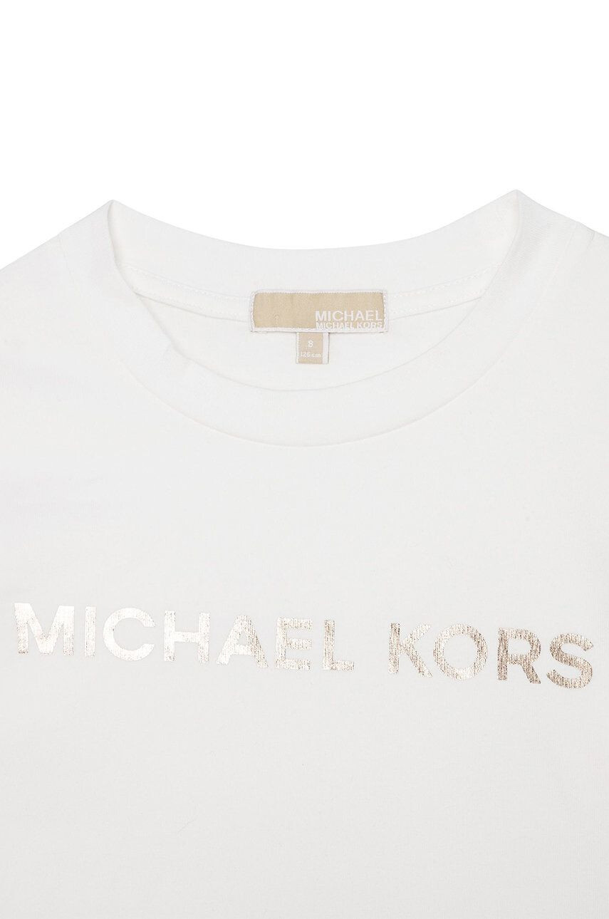 Michael Kors longsleeve copii culoarea alb - Pled.ro