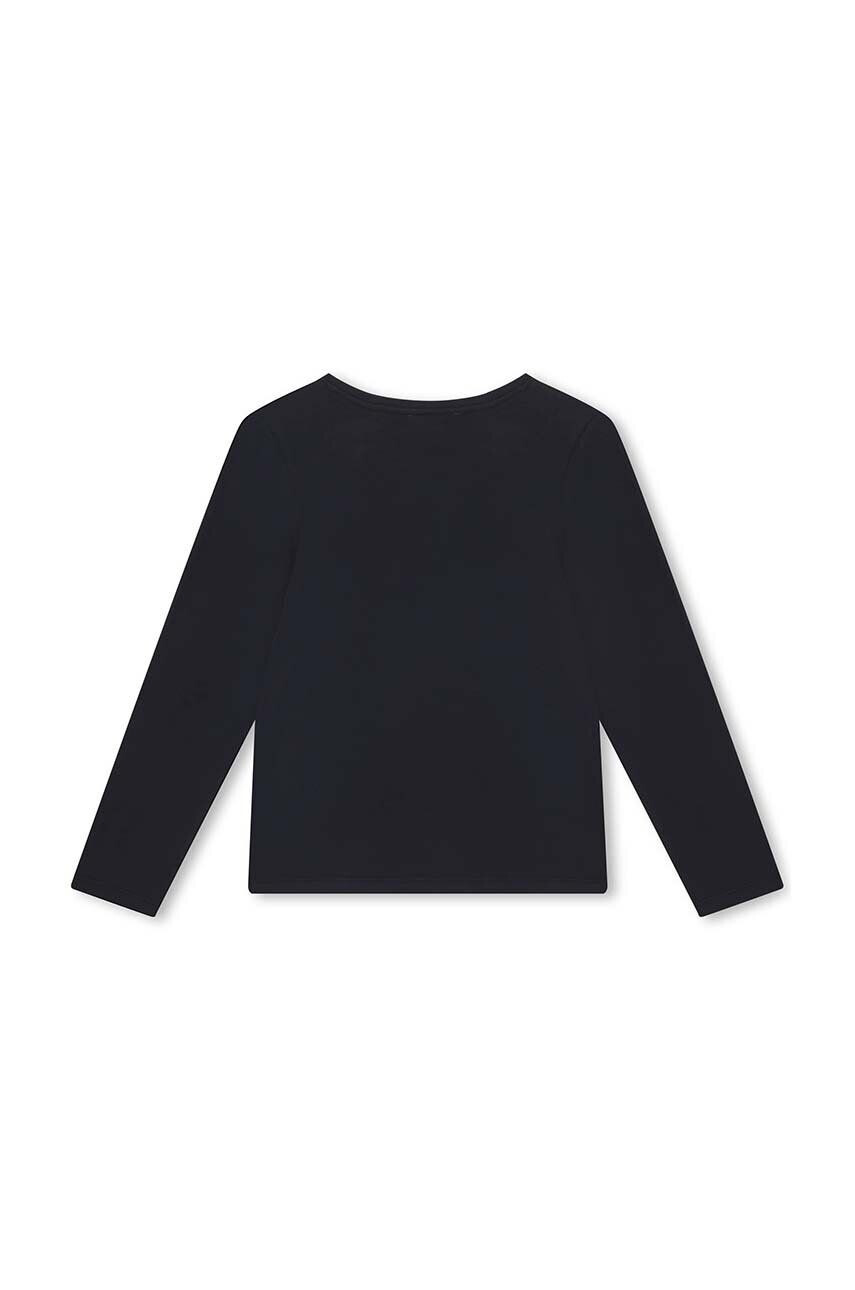 Michael Kors longsleeve copii culoarea albastru marin cu imprimeu - Pled.ro