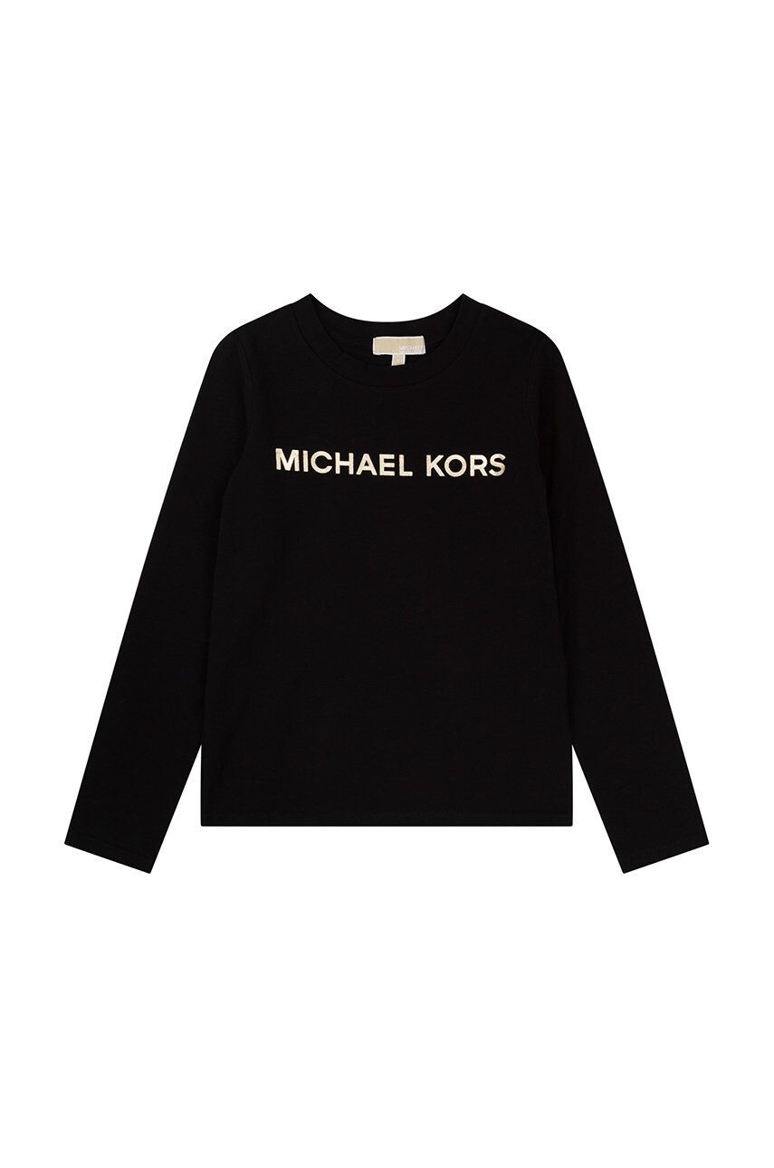 Michael Kors longsleeve copii culoarea negru - Pled.ro