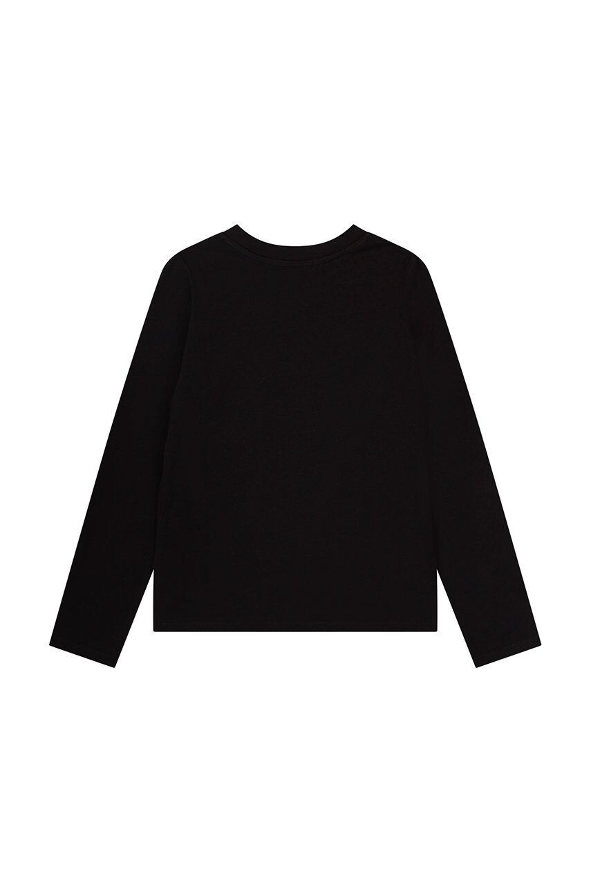 Michael Kors longsleeve copii culoarea negru - Pled.ro