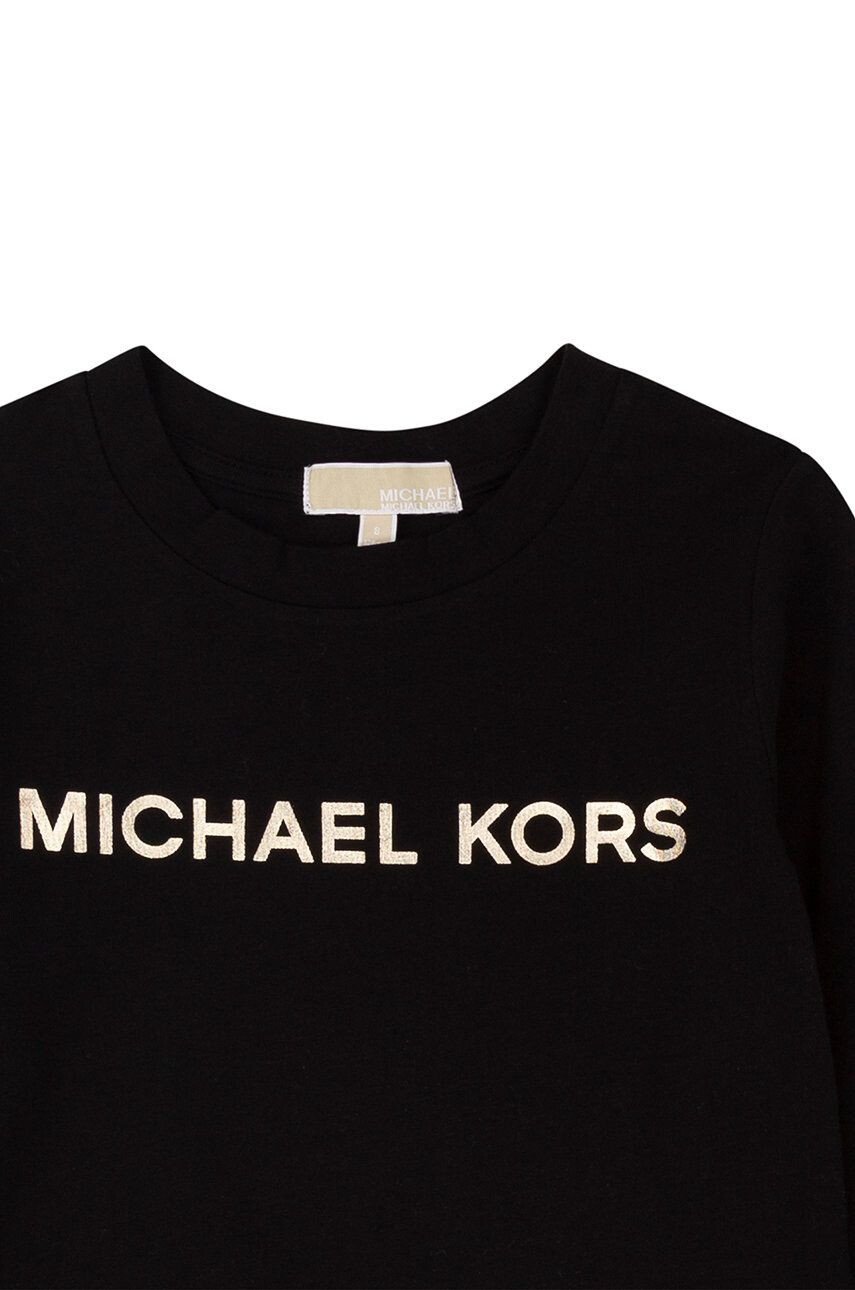 Michael Kors longsleeve copii culoarea negru - Pled.ro