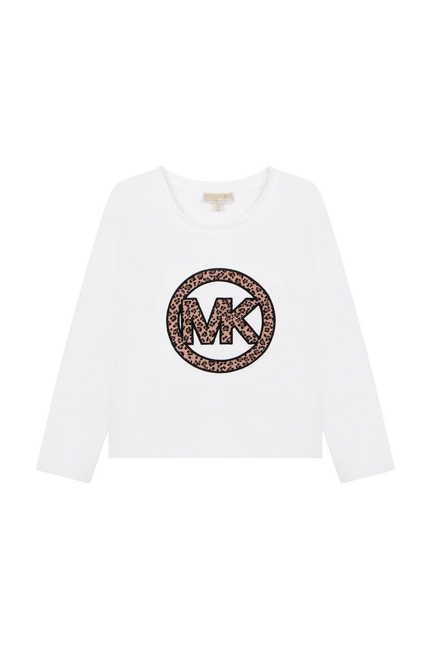 Michael Kors longsleeve din bumbac pentru copii culoarea alb - Pled.ro