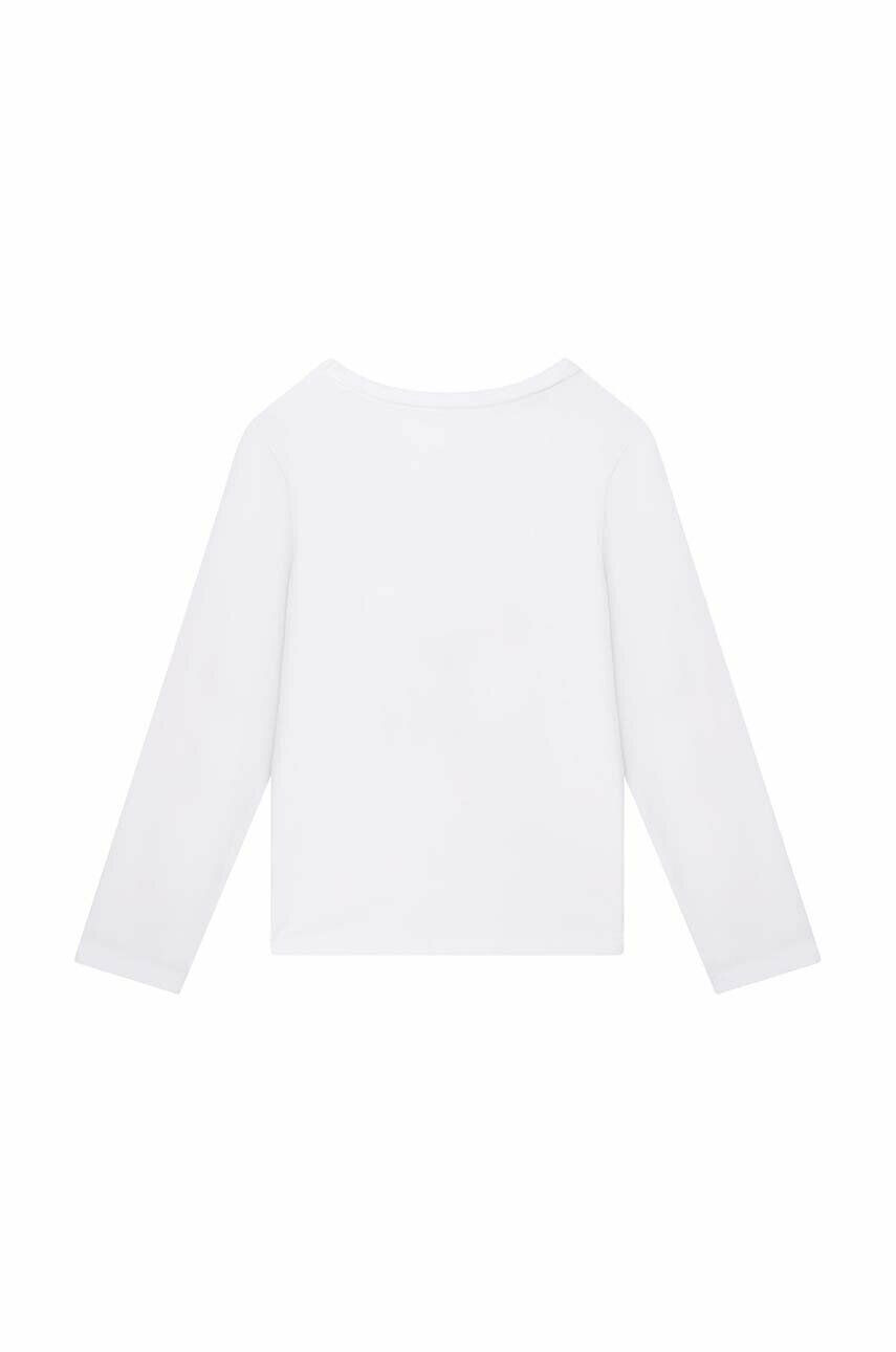 Michael Kors longsleeve din bumbac pentru copii culoarea alb - Pled.ro