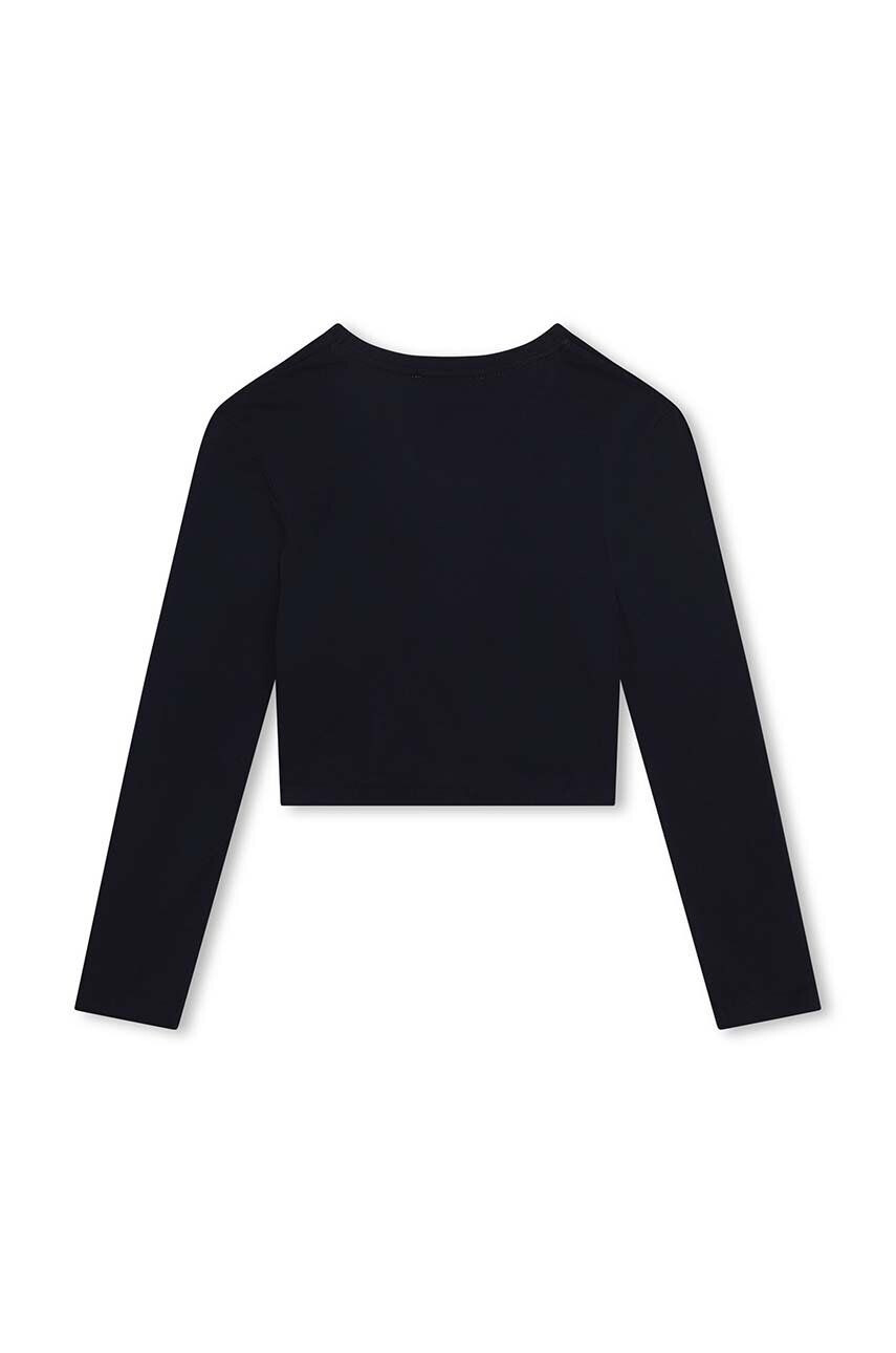 Michael Kors longsleeve din bumbac pentru copii culoarea albastru marin - Pled.ro