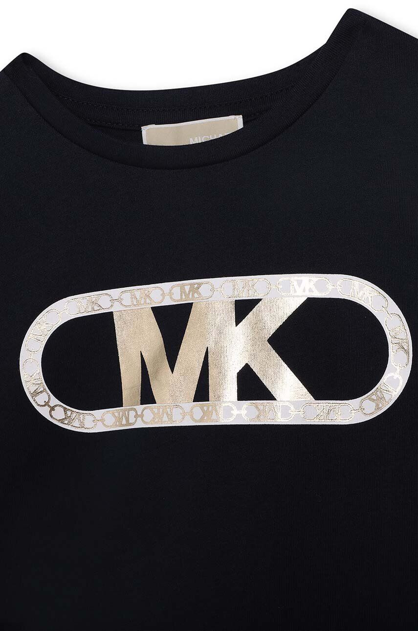 Michael Kors longsleeve din bumbac pentru copii culoarea albastru marin - Pled.ro