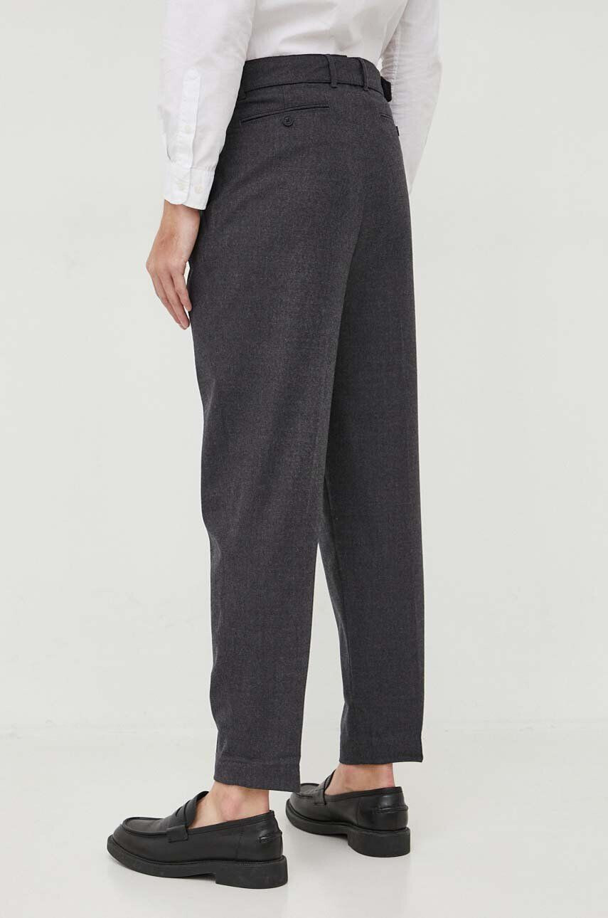 Michael Kors pantaloni de lana culoarea gri drept - Pled.ro