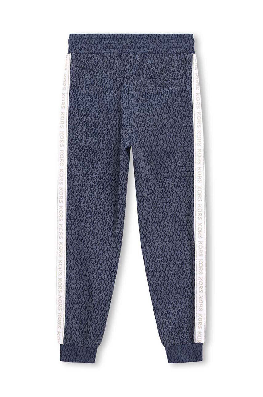 Michael Kors pantaloni de trening pentru copii culoarea albastru marin modelator - Pled.ro