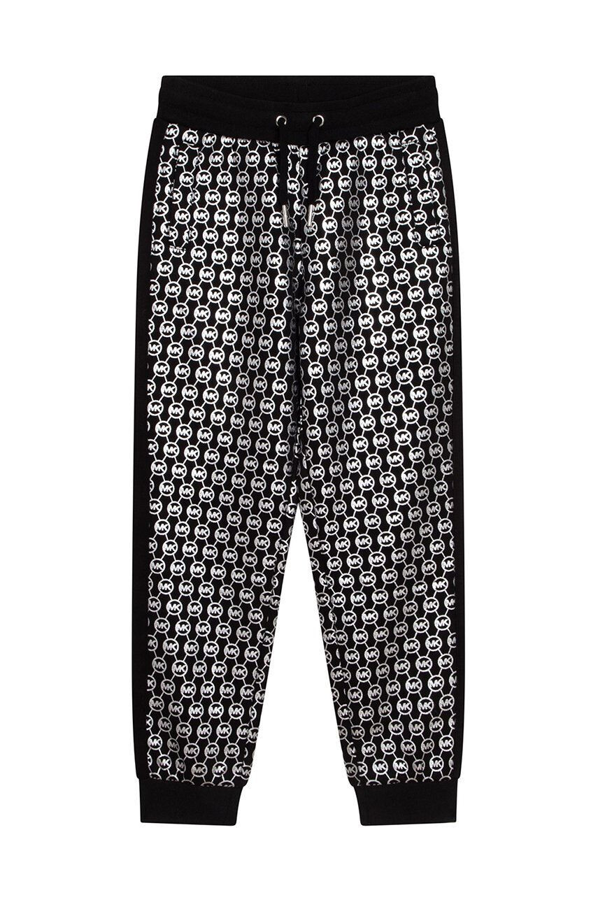 Michael Kors pantaloni de trening pentru copii culoarea negru modelator - Pled.ro