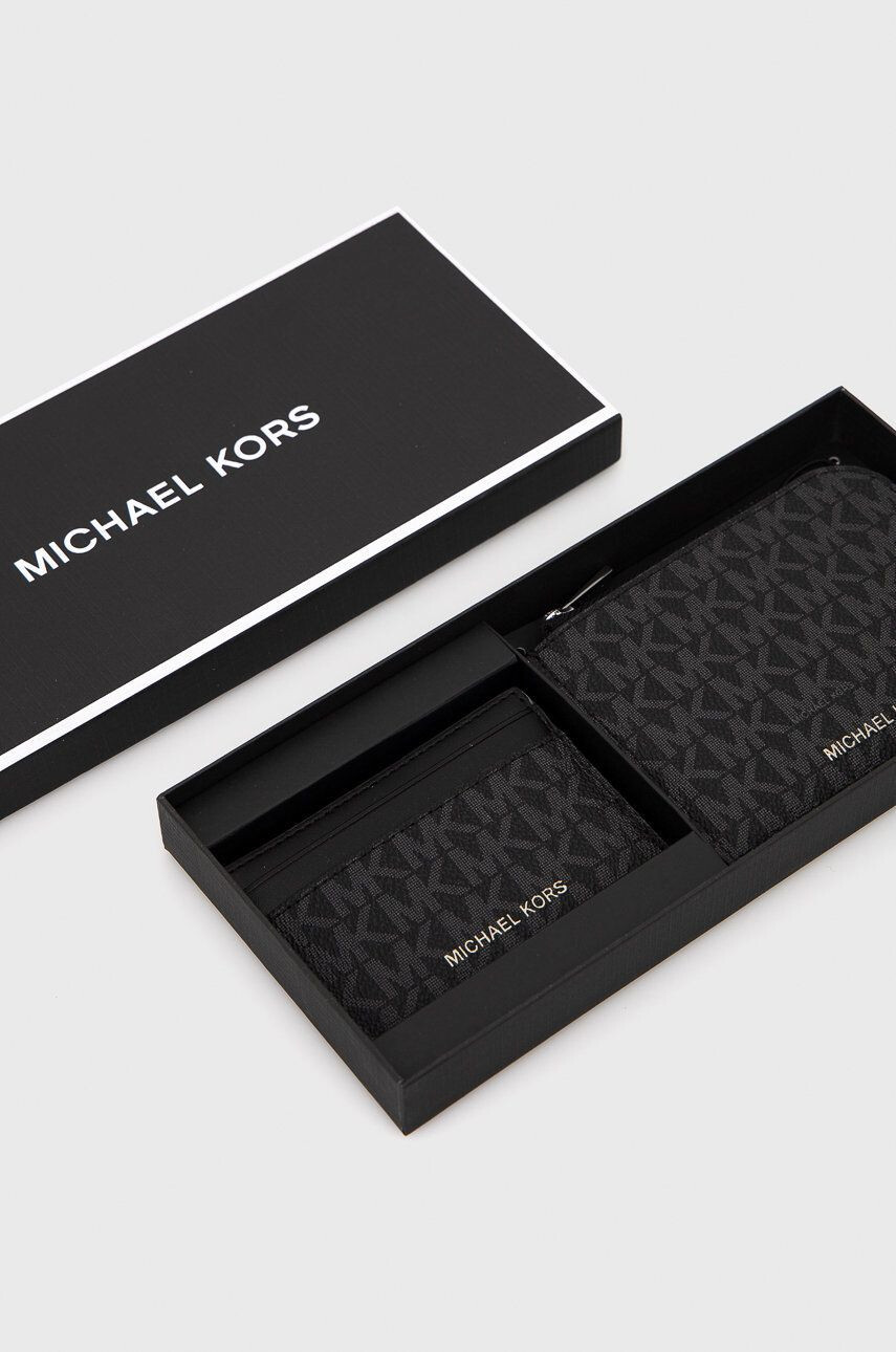 Michael Kors portofel si card holder barbati culoarea negru - Pled.ro