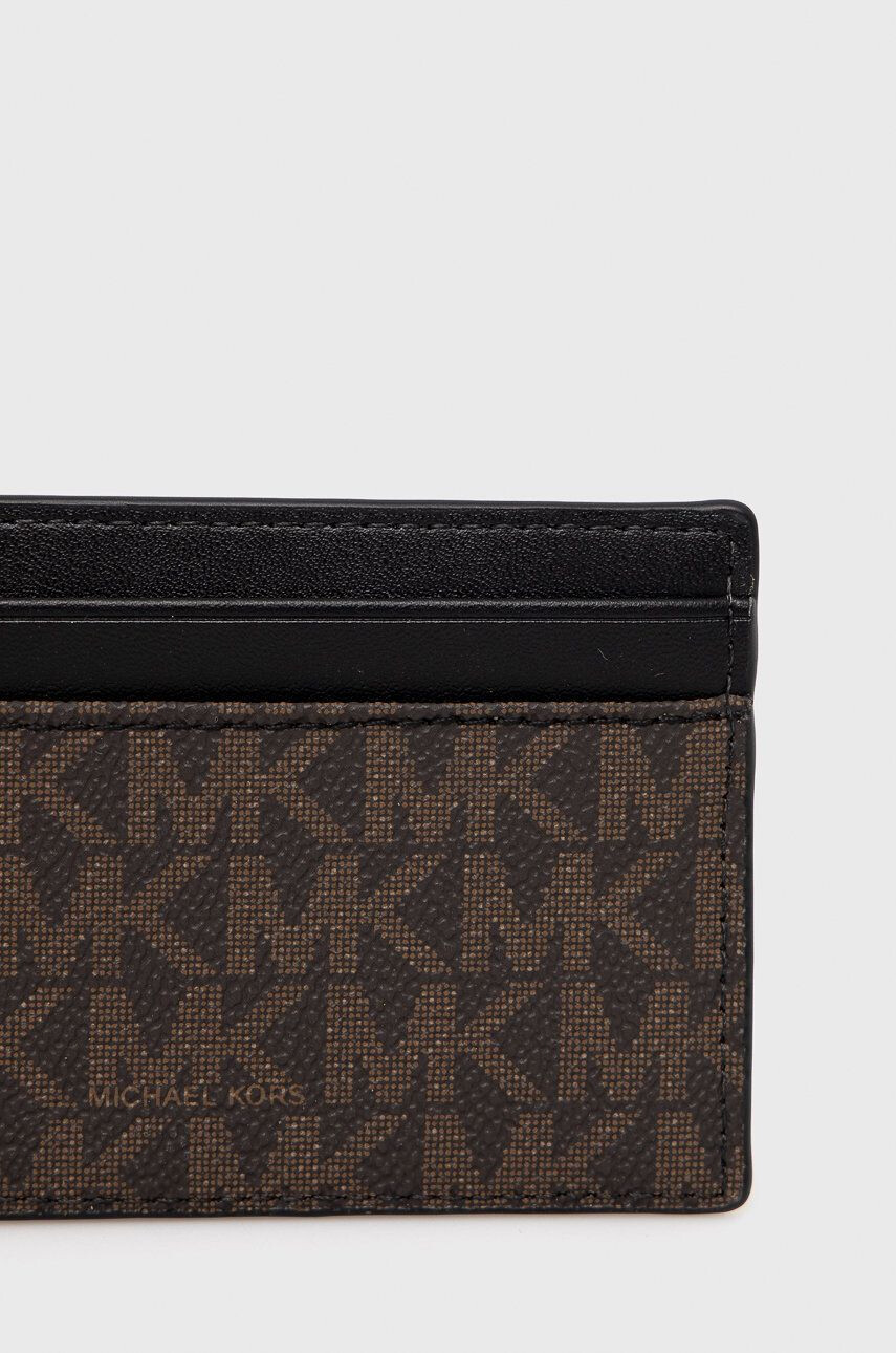 Michael Kors portofel si card holder barbati culoarea maro - Pled.ro